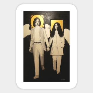 John Lennon And Yoko Ono Sticker